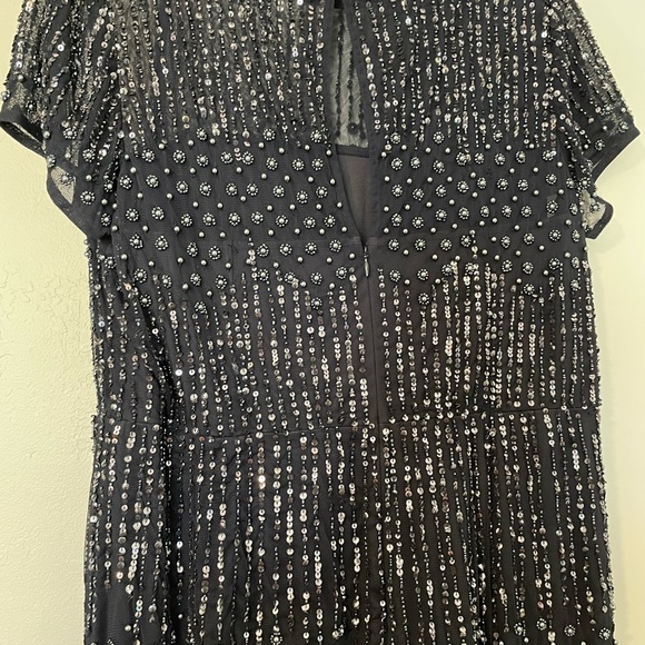 Adrianna Papell Embellished Mesh Gown - Picture 4 of 5